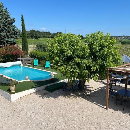 Villa Mas des Coudoulières avec piscine et jacuzzi Roquemaure  Esterno foto
